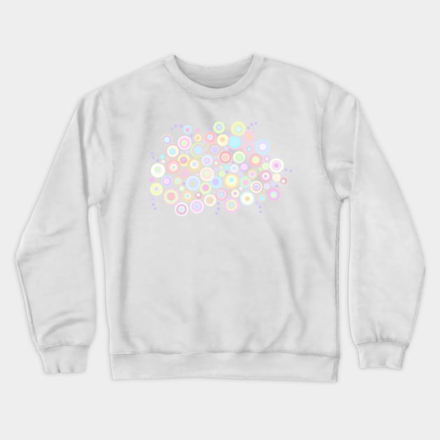 Pastel Polka Dot Flower Garden Crewneck Sweatshirt by Whoopsidoodle